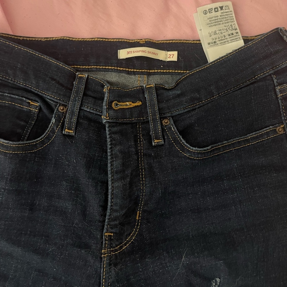 Levi’s 311 Shaping Skinny Dark Blue Jeans - Picture 3 of 4